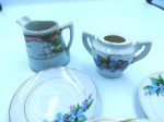 blue floral tea set c